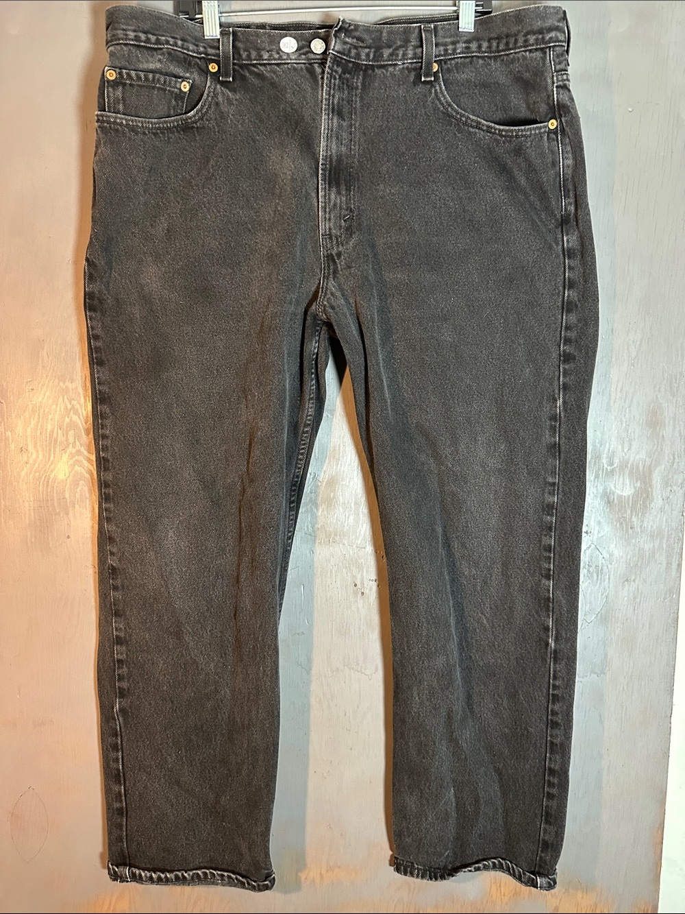 Levi's Men's Washed Black Relaxed-Fit Jeans